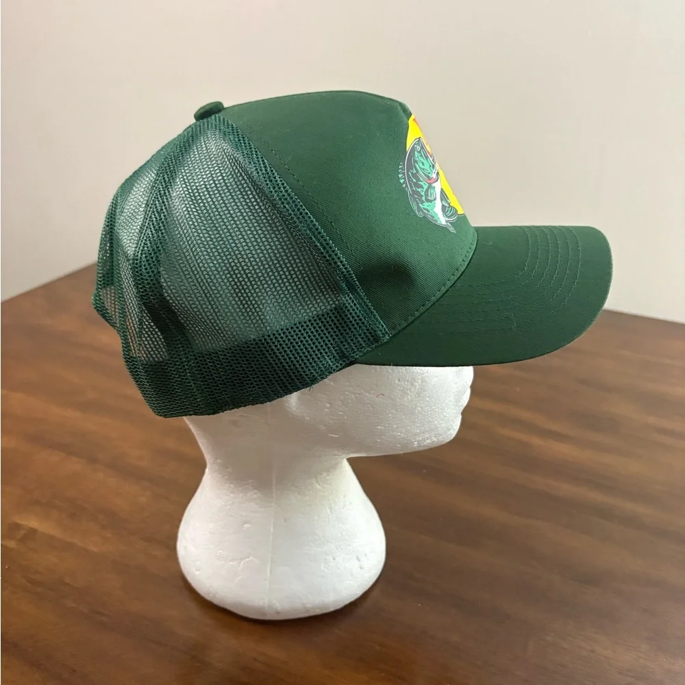 Bass Pro Shops Dark Green Cap with Yellow Logo NWOT Trucker Mens Hat